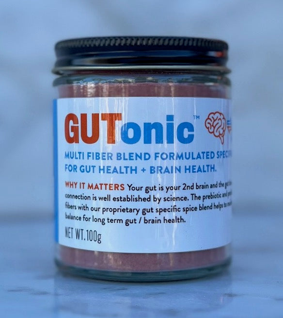 GUTonic™ Multi-Fiber Prebiotic Blend for Digestion Gut-Brain Connection