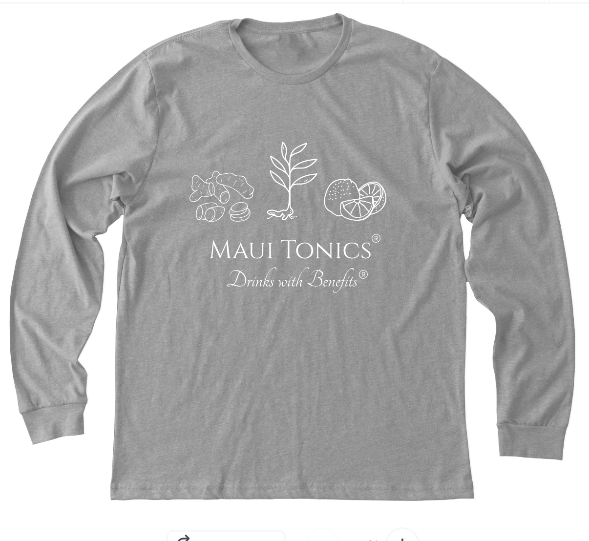 Maui Tonics® Crew Neck Long Sleeve T-Shirt